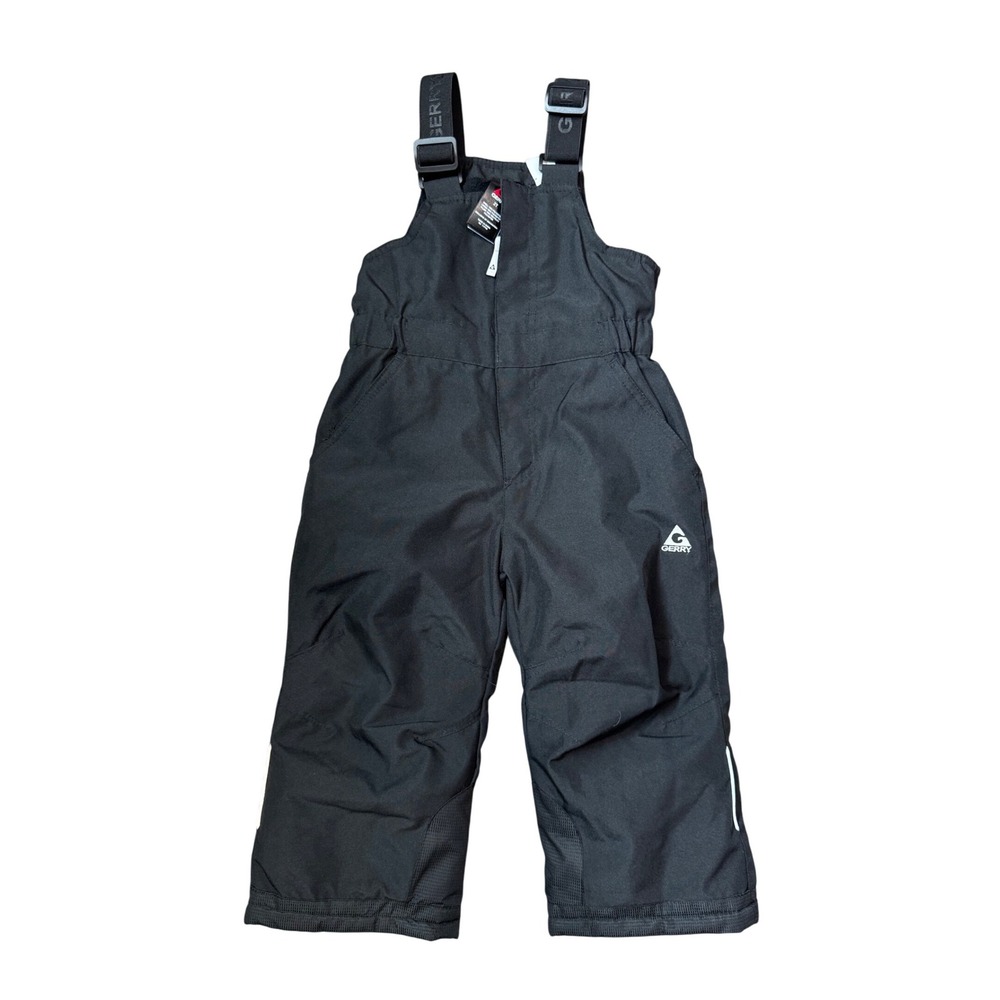 Gerry Kids Black Snow‎ Bib Overalls Ski Pants Size 2T
